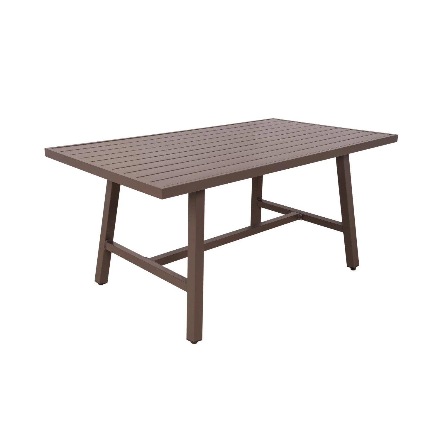 DELUKE Gartentisch KERSTI Kunststoff Schwarz 160x89,5x75cm Terrassentisch Wetterfest Outdoor Tisch