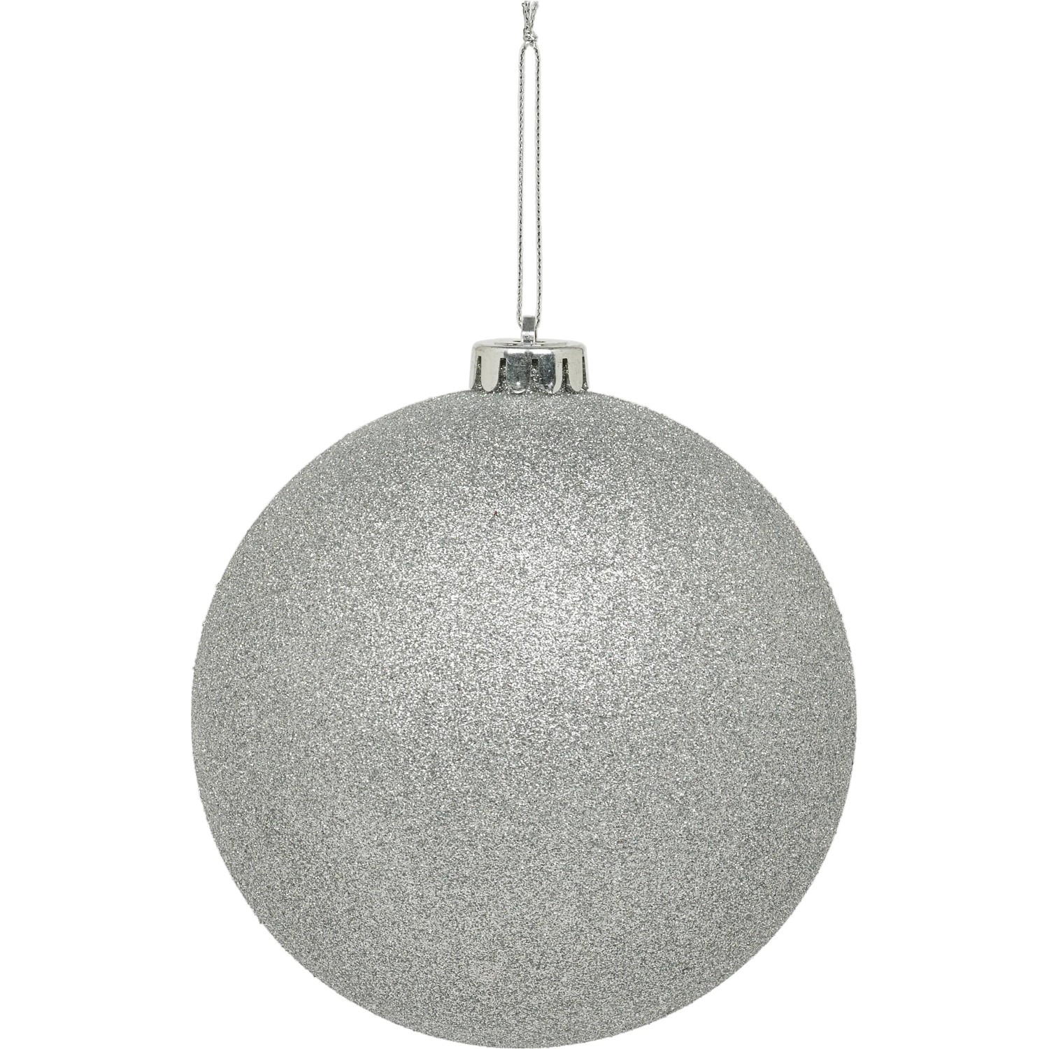XXL-Weihnachtskugel Ø 20 cm Silber