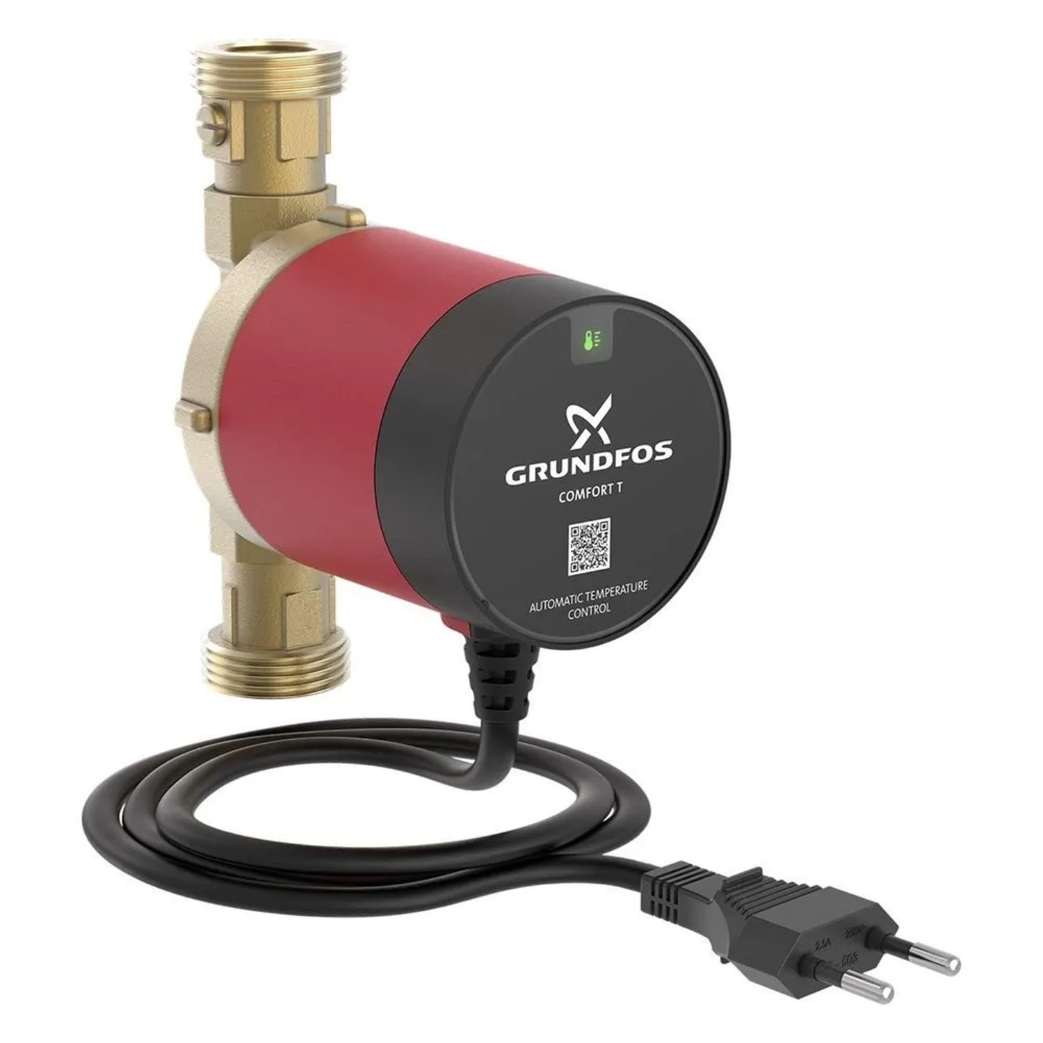 Grundfos Zirkulationspumpe Comfort 15-14 BX T 140mm 10 Bar mit Absperr- und Rückschlagventil 93095533