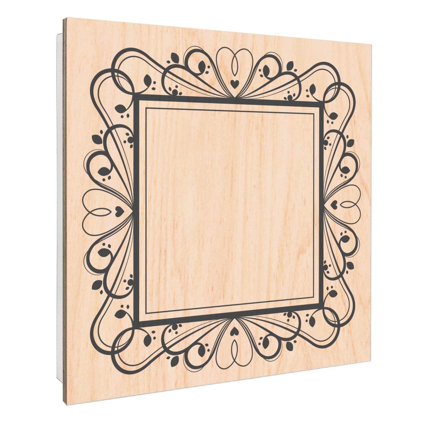 Banjado Großer Schlüsselbox Holz 30x30cm Weiß Scharnier Rechts 50 Haken Sch günstig online kaufen