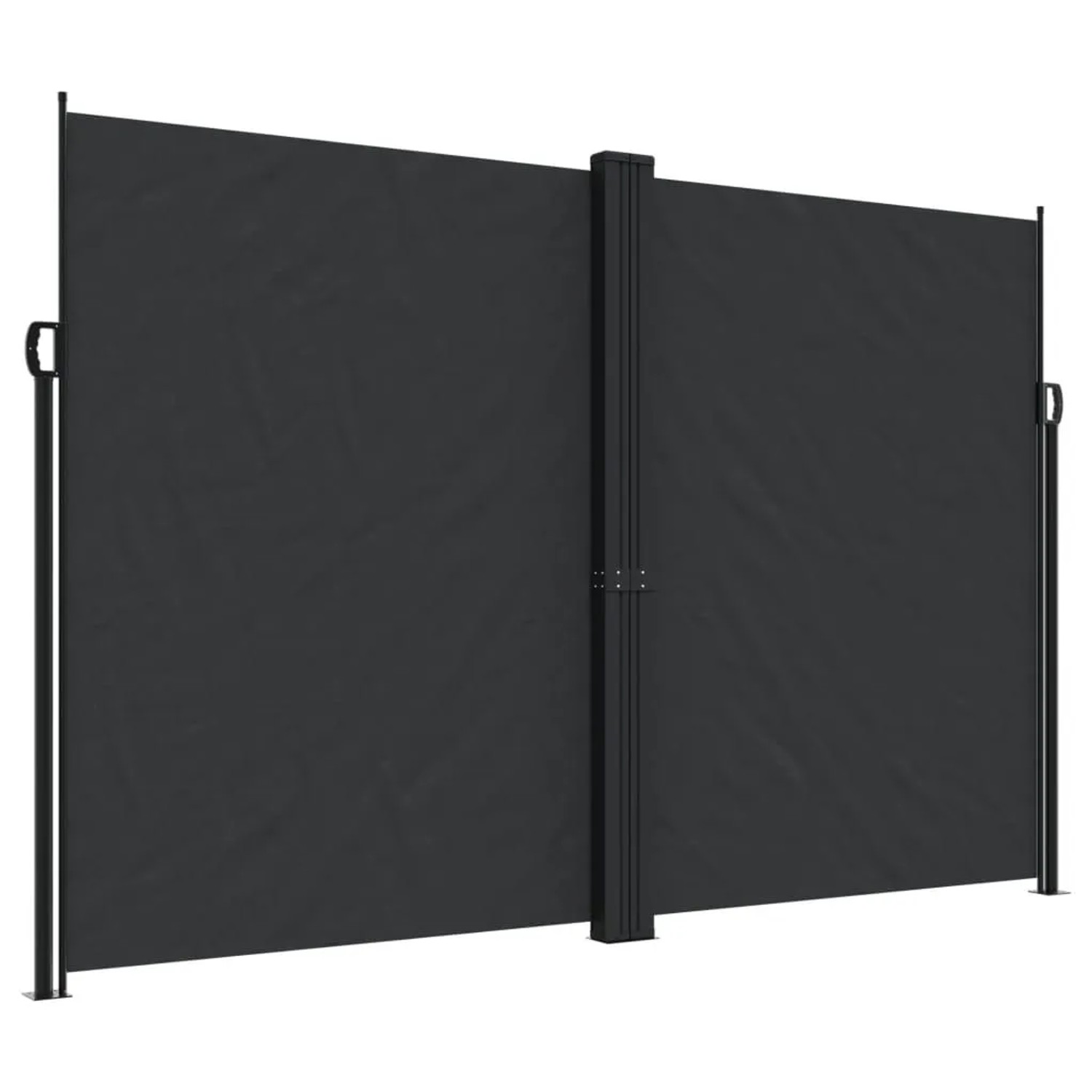 vidaXL Seitenmarkise Ausziehbar Schwarz 220x600 cm 4004669