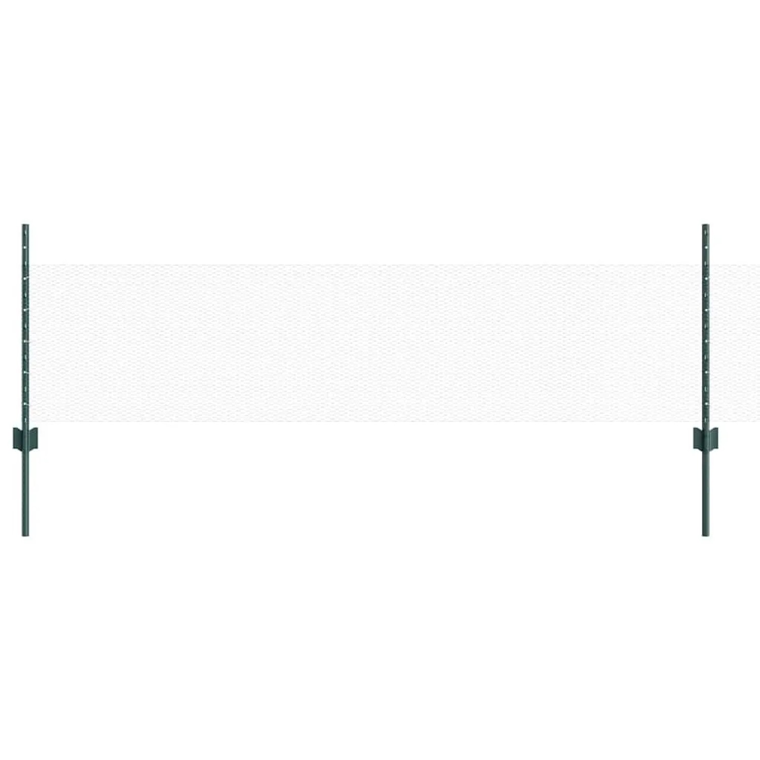 vidaXL Zaun mit Pfosten Grün 3336704