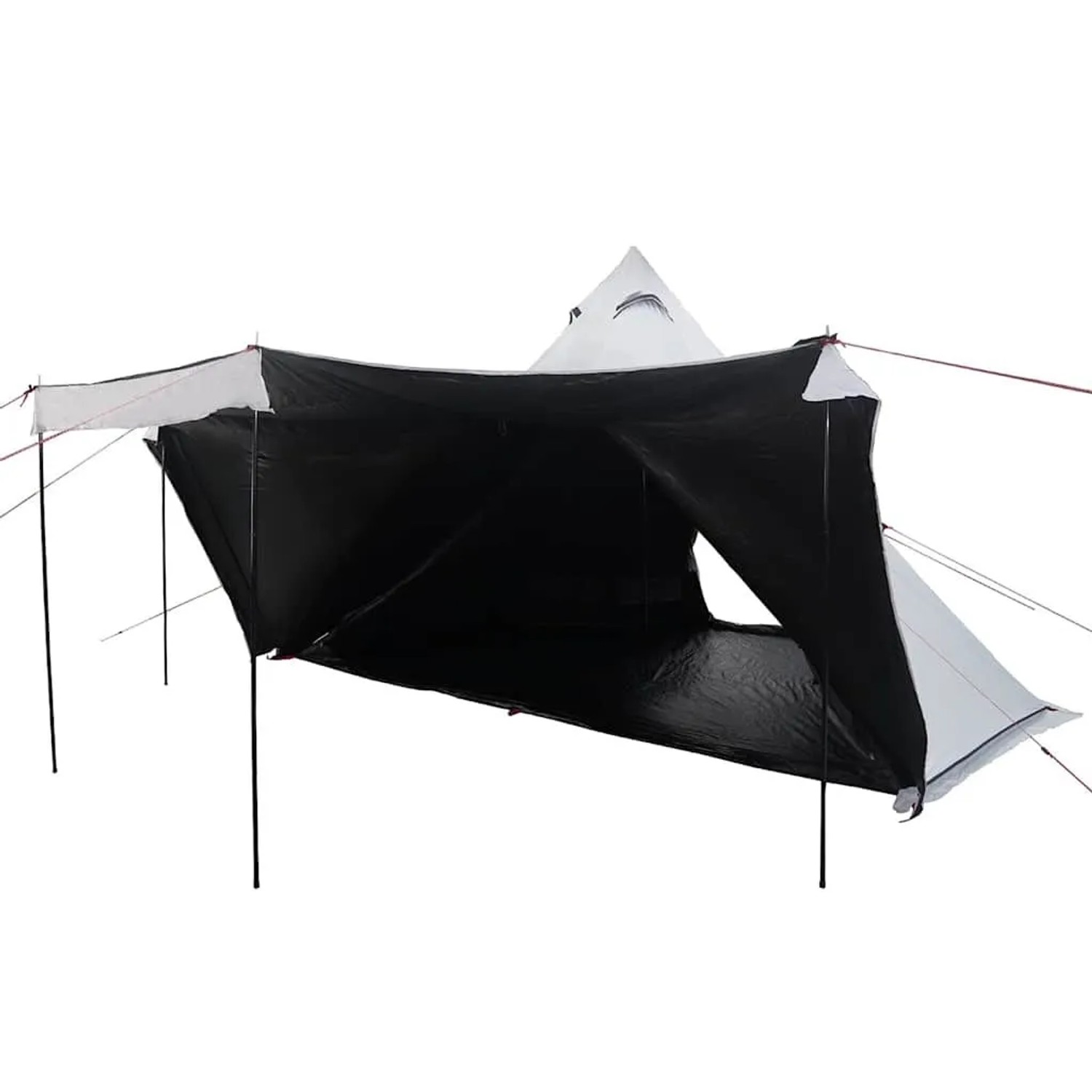 vidaXL Tipi-Familienzelt 8 Personen Weiß Verdunkelt Wasserdicht 4009448