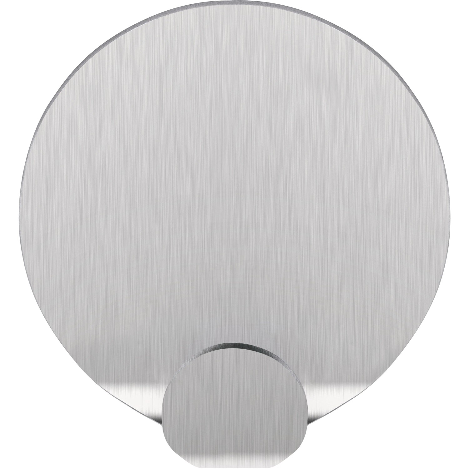 Tesa Selbstklebehaken, 2er Set, Edelstahl, rund. Klebehaken für Bad, Küche & Büro.