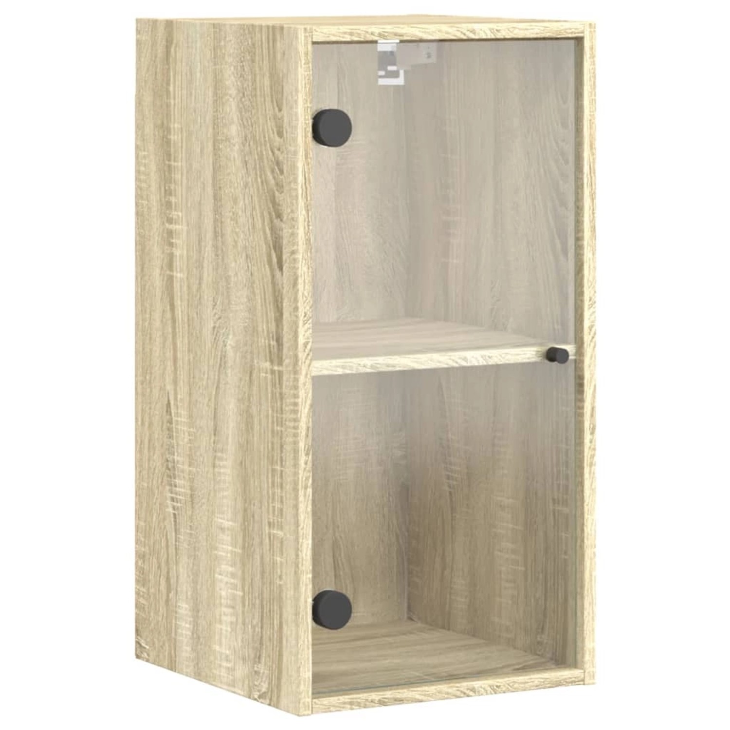 vidaXL Wandschrank mit Glastüren Sonoma-Eiche 35x37x68,5 cm günstig online kaufen