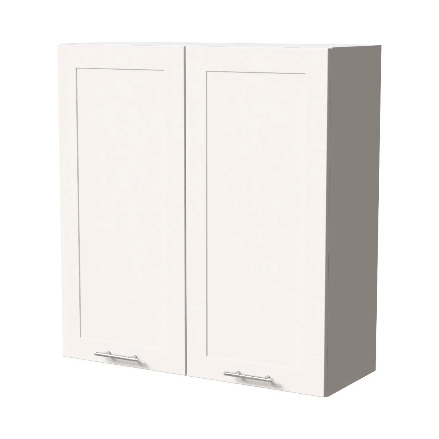 Feldmann-Wohnen Hängeschrank Oslo W4/90 Weiß / Weiß Matt 90 / 32,5 / 96cm