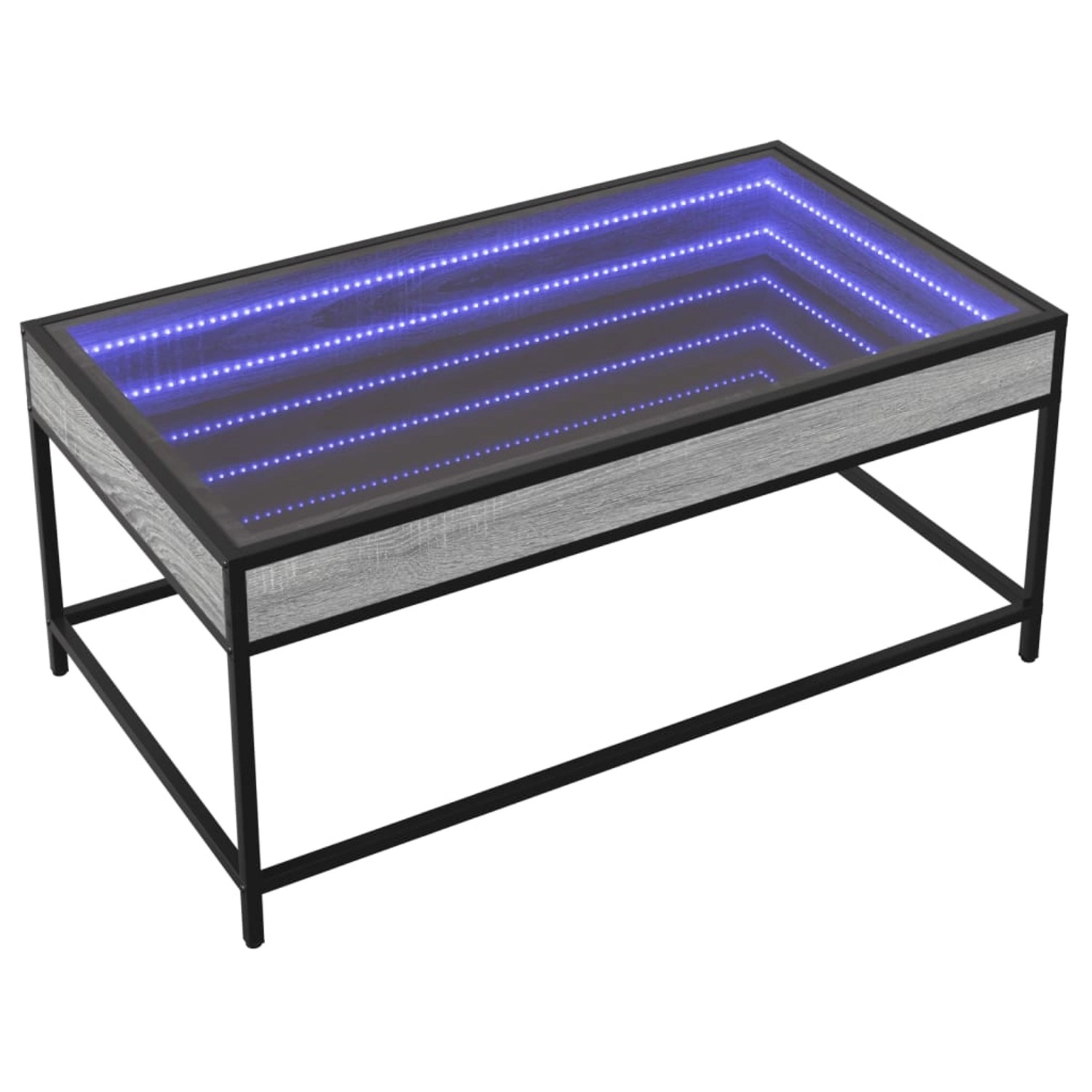vidaXL Couchtisch mit Infinity-LED Grau Sonoma 90x50x41 cm 847690 günstig online kaufen