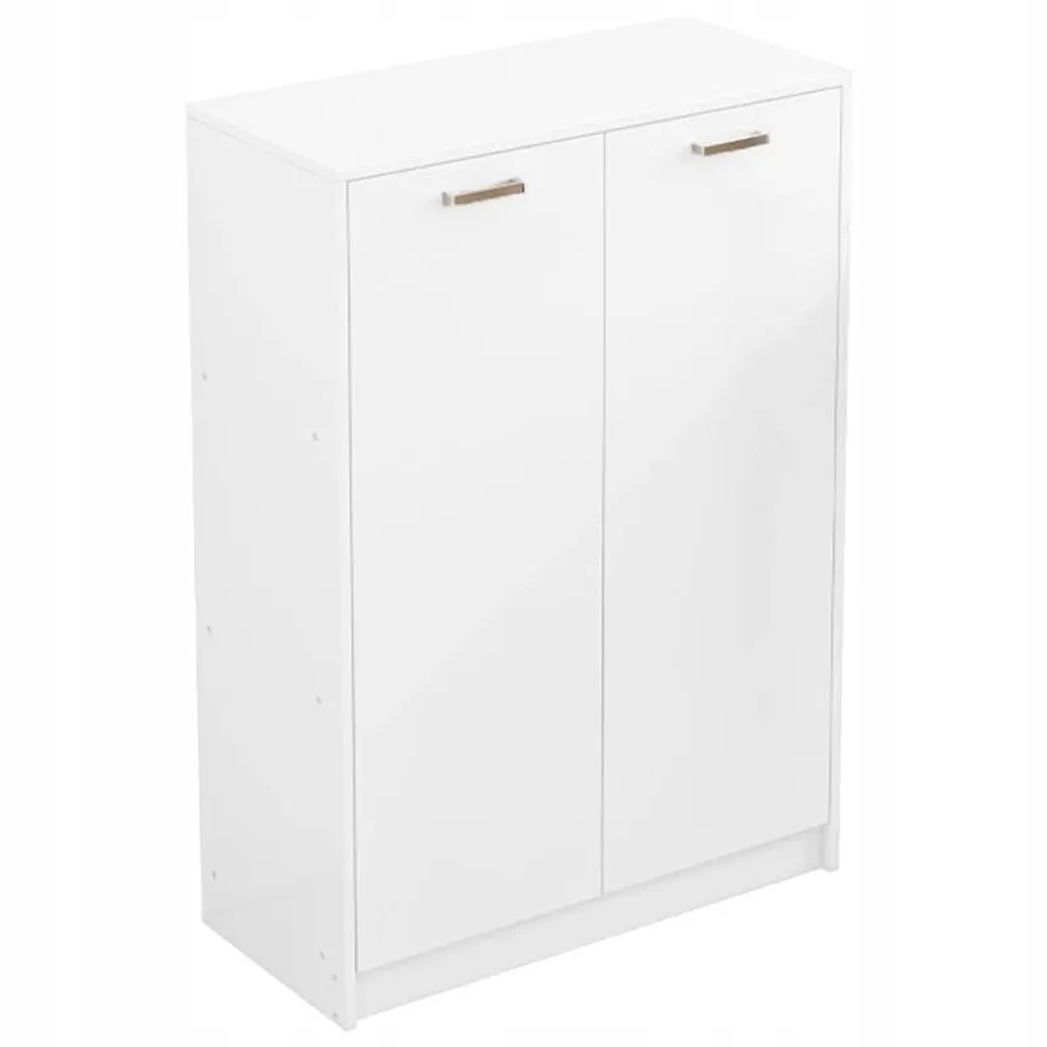 Rebiko Büroschrank Mit 2 Türen Und Regalen Standschrank Weiß Loft 108 Cm