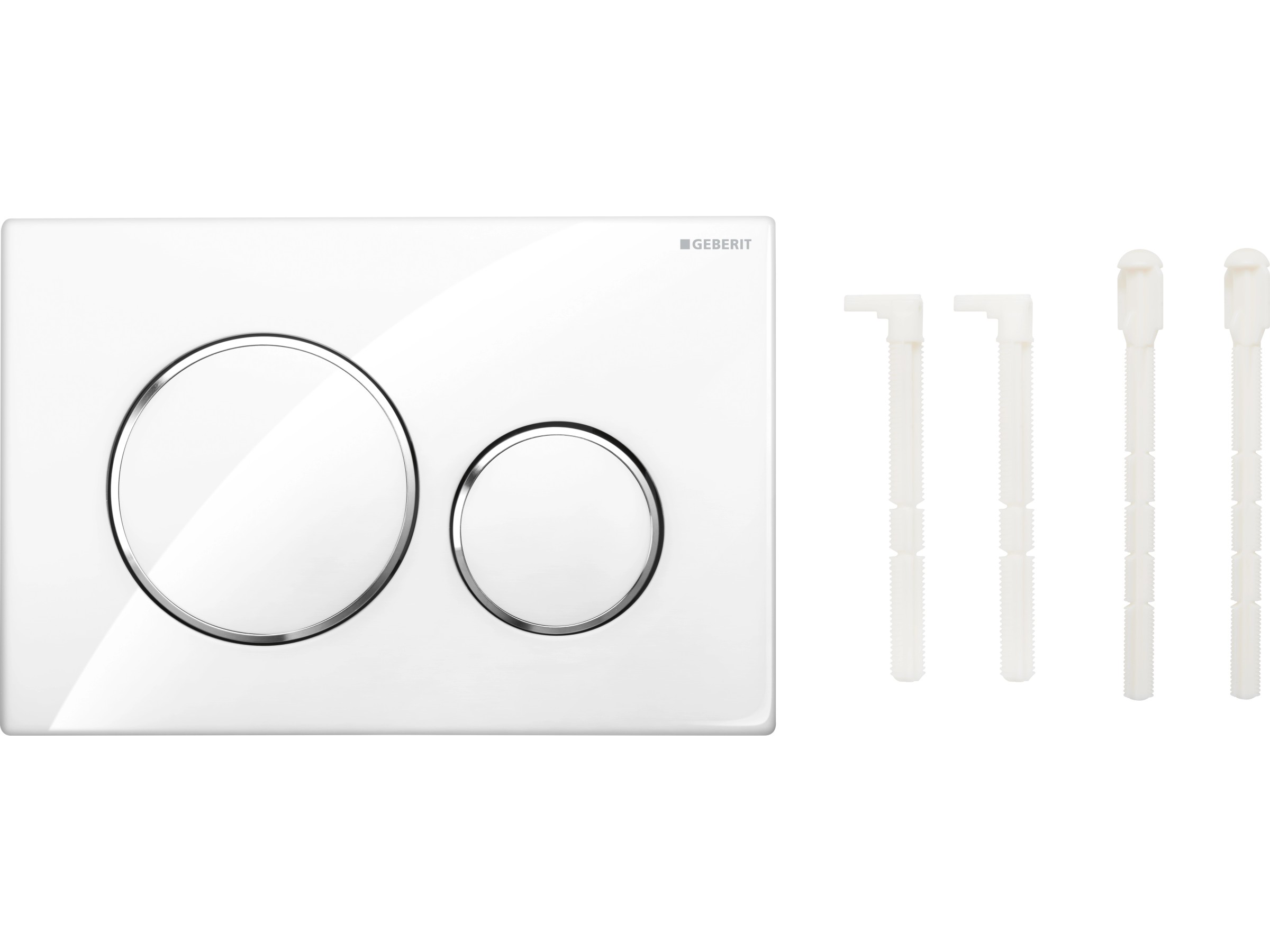 Geberit Sigma 20 Betätigungsplatte – Mattchrom / Hochglanz Verchromt | Für Spülkästen, Werkzeuglos Einstellbar