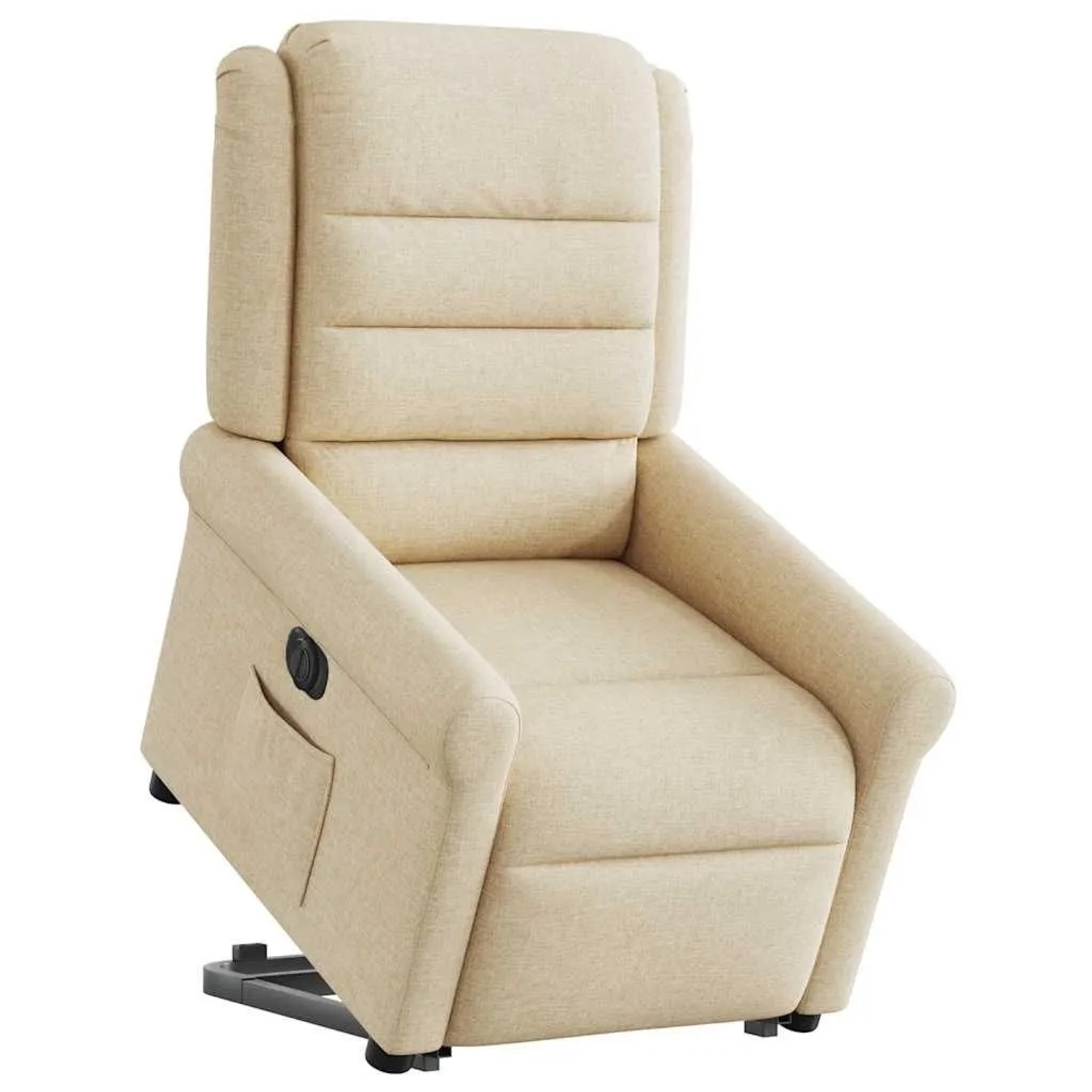vidaXL Relaxsessel mit Aufstehhilfe Elektrisch Creme Stoff 3303342