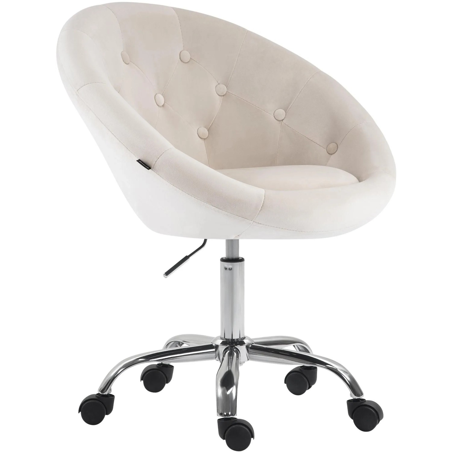CLP Arbeitshocker London Samt Creme