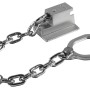 Abus Türgriffkette SK89 S SB: Türsicherung mit Stahlkette und Halterung für Türgriff.