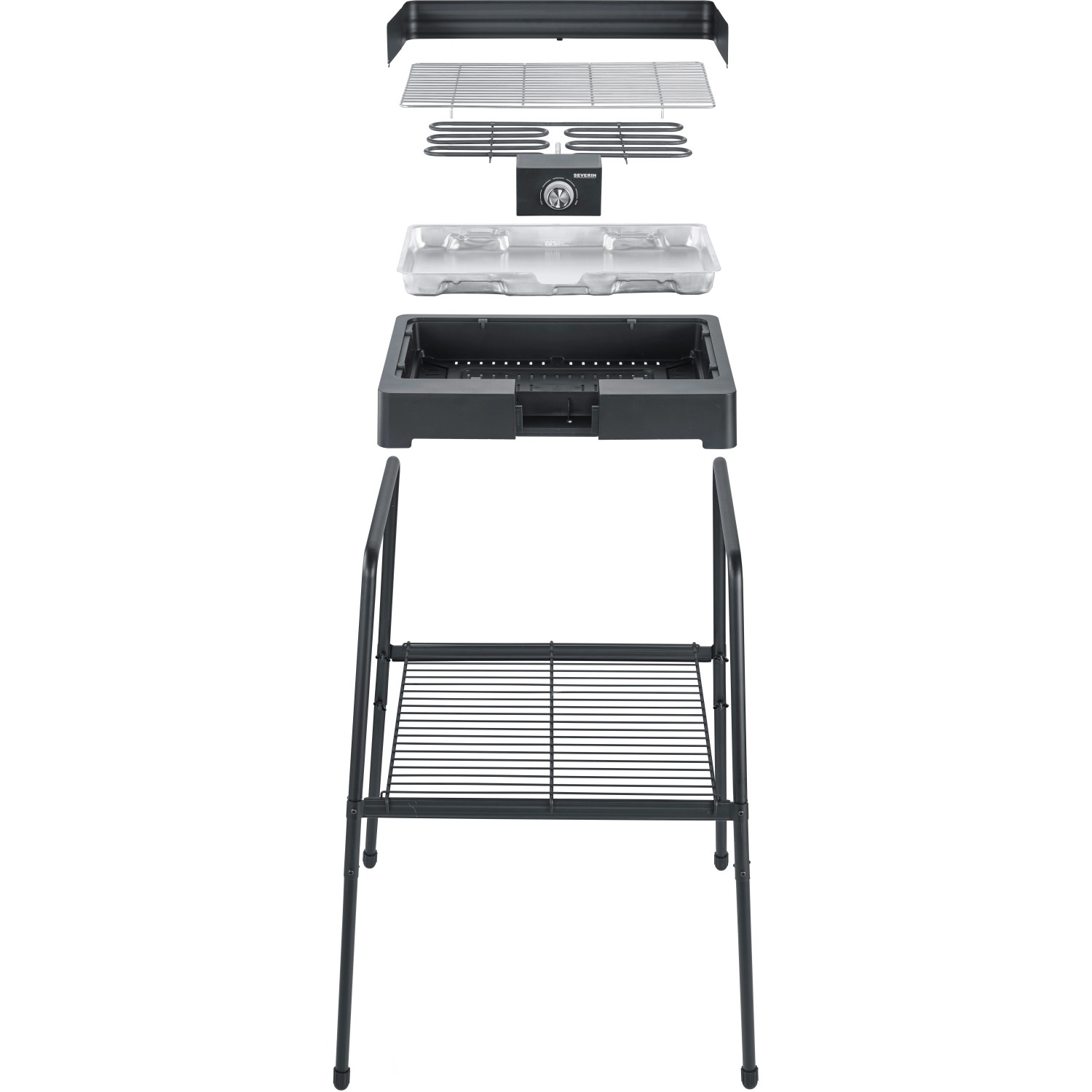 Severin Standgrill PG 8566 mit Grillrost 2.300 W