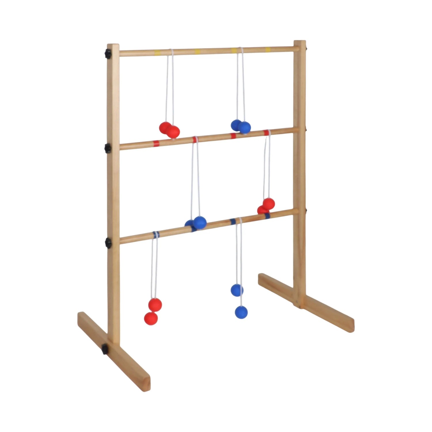 Relaxdays Leitergolf Wurfspiel Kiefernholz Natur Mit 6 Bällen 89 cm x 64 cm x 45 cm