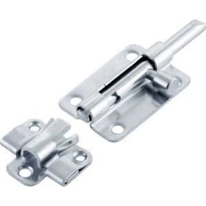 Bolzenriegel AjustLock, blau verzinkt, 80 mm, für Türen und Tore.