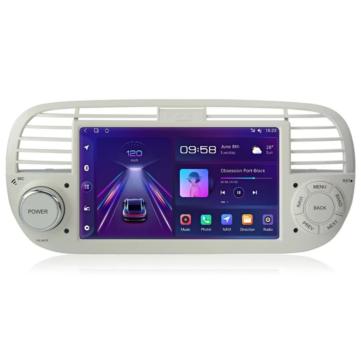 Junsun Android 14 Autoradio Für Fiat 500 2007–2015