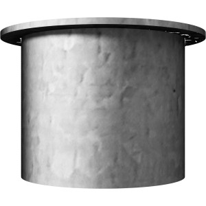 Feuerverzinkte Schake Abdeckkappe für 60 mm Pfosten ohne Verschluss.