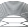 Graues vidaXL Hochbeet aus verzinktem Stahl, 175x100x68 cm, für Garten oder Balkon.