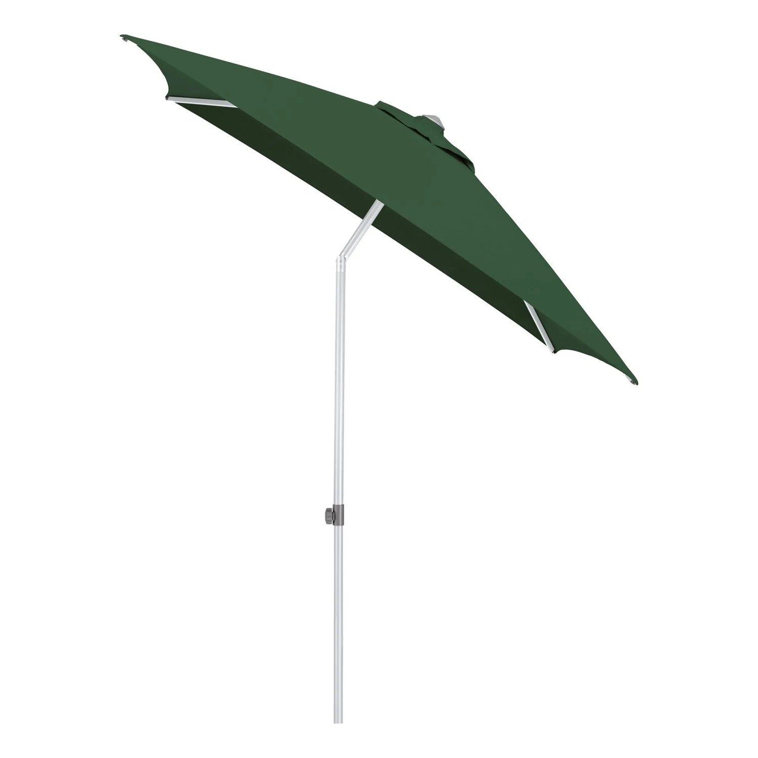 Kettler Marktschirm 200 cm x 200 cm Silber-Grün mit Knickfunktion