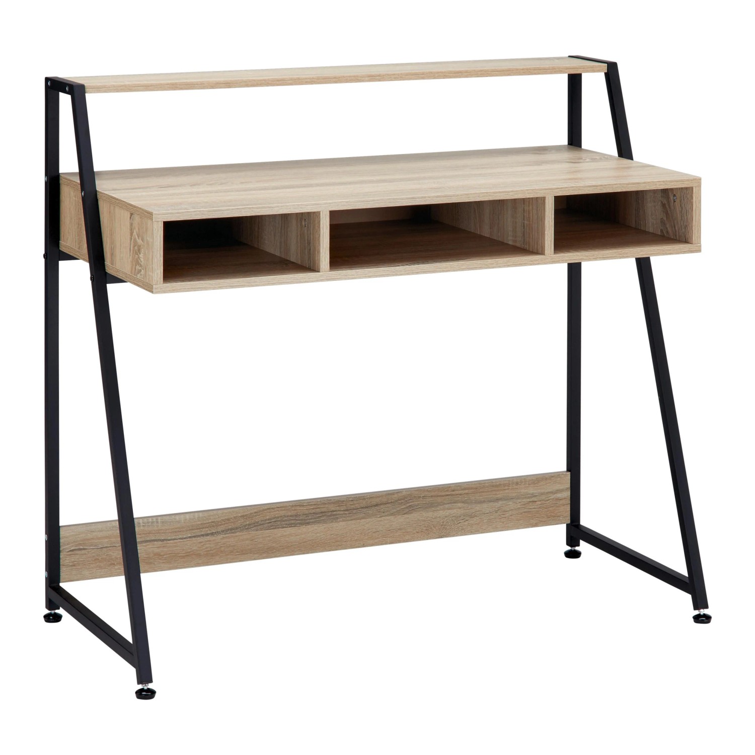 Bessagi Home Schreibtisch Denis Eichefarben MDF ca. 100x48 cm