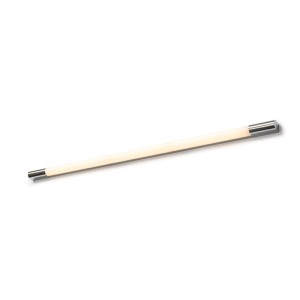 Lineare Rendl LED-Wandleuchte Miranda 120 mit Chrom-Enden, warmweißes Licht, IP44 für Bad.