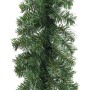 Grüne vidaXL Weihnachtsgirlande mit LED-Lichtern, 5 m lang, für festliche Dekorationen.