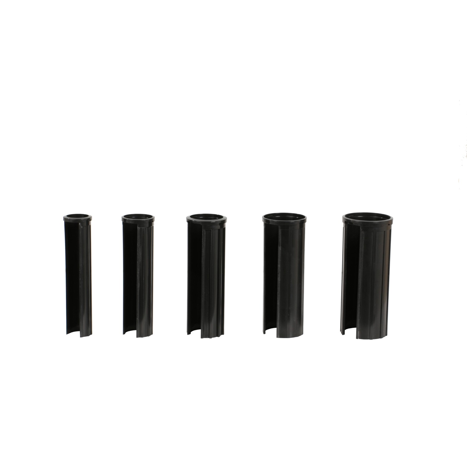 Doppler Reduzierringe für Granitsockel, 5er-Set in Schwarz für Schirmständer.
