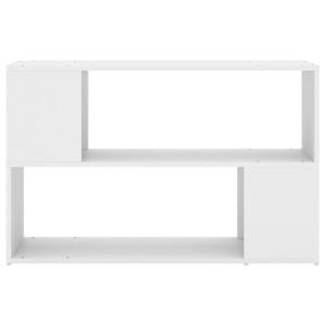 Weißes VidaXL Bücherregal (100x24x63 cm) aus Holzwerkstoff, modernes Wandregal.