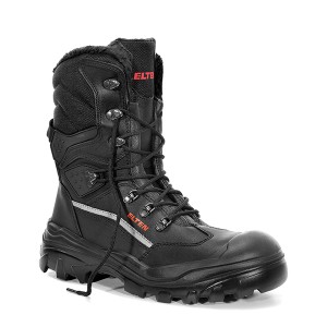 Schwarzer Elten Sicherheitswinterstiefel Eric S3 Ci Gr. 38 mit Lammfellfutter.