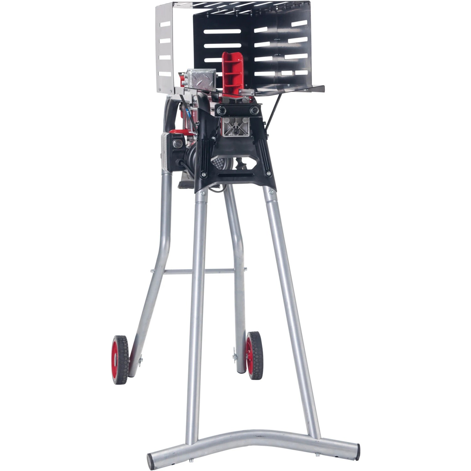 Al-Ko Elektroholzspalter LSH 520/5, liegend, mit Rädern und Schutzvorrichtung.