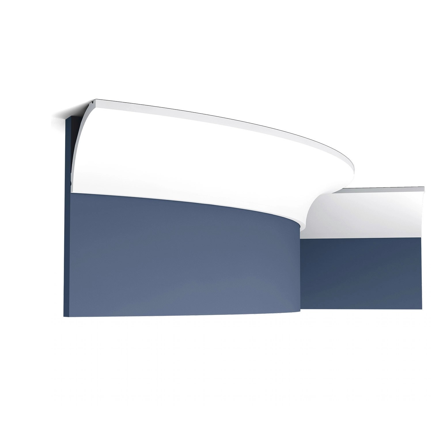 ORAC DECOR C240F LUXXUS flexi Eckleiste Stuckleiste Stuck Dekor Zierprofil 2 m 200 cm x 8 cm x 8 cm Weiß