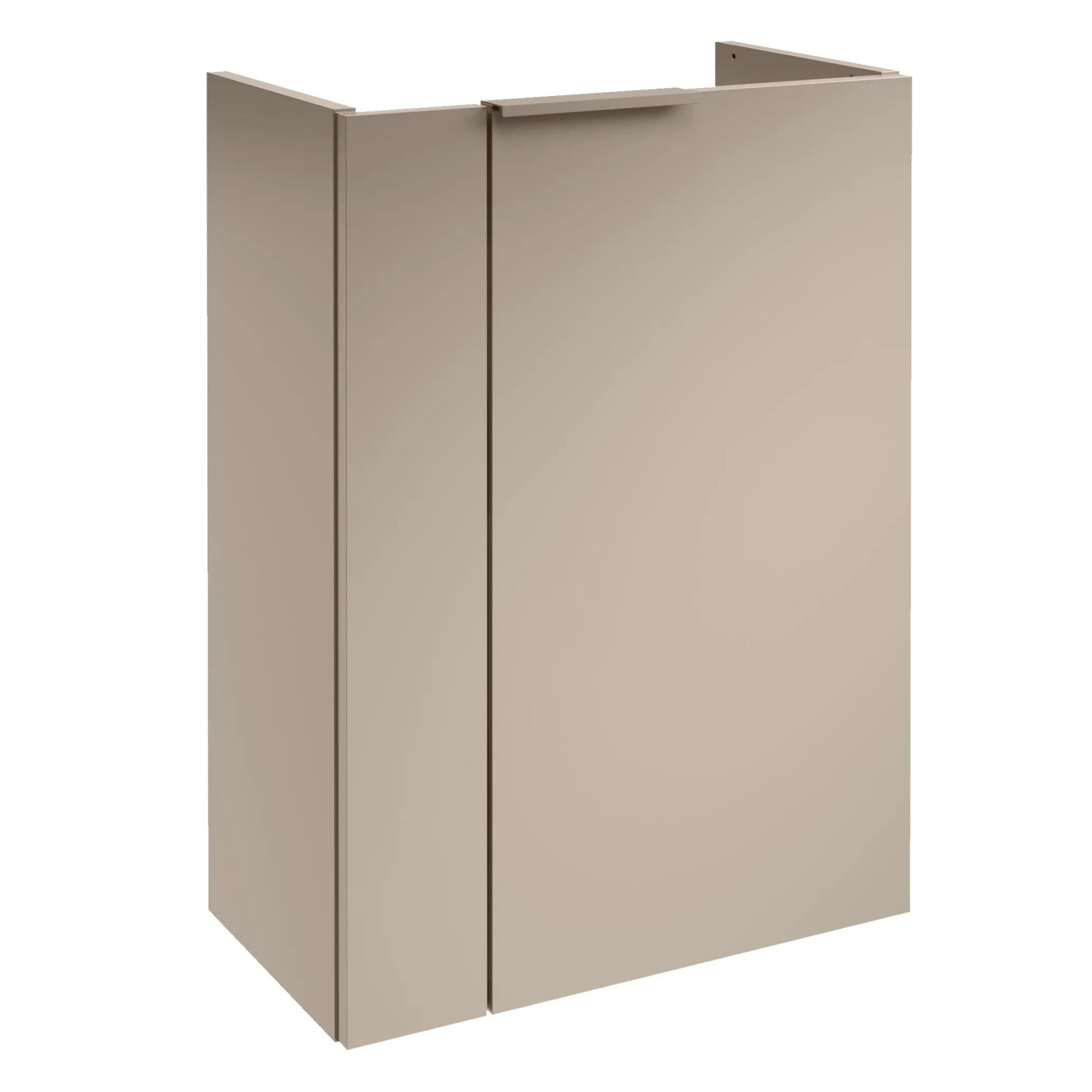 Fackelmann Mini-Waschtischunterschrank SBC Rechts, Cubanit Grau, Teil eines Badmöbel-Sets.