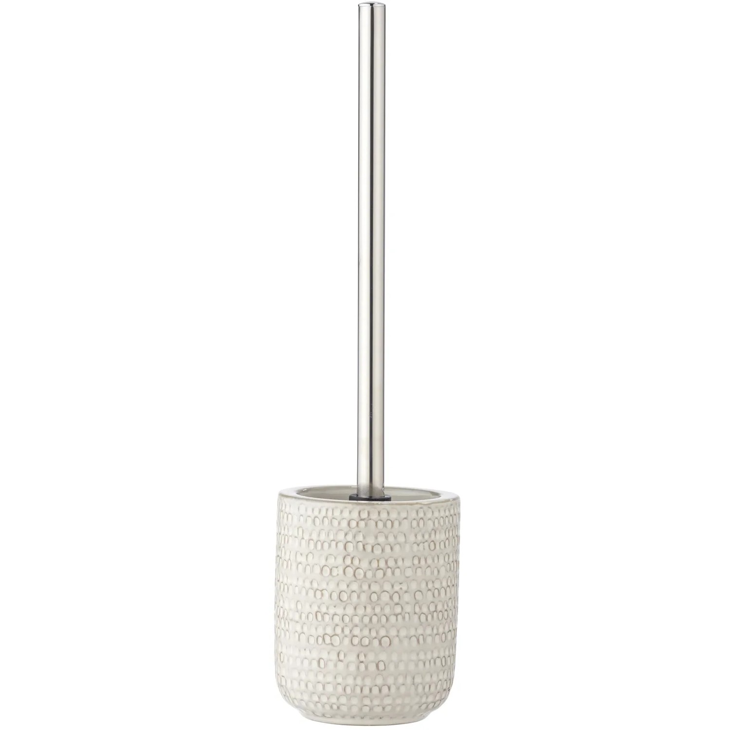 Wenko WC-Garnitur Pergole Keramik Schwarz, WC-Bürste mit Halter aus Keramik und Edelstahl.