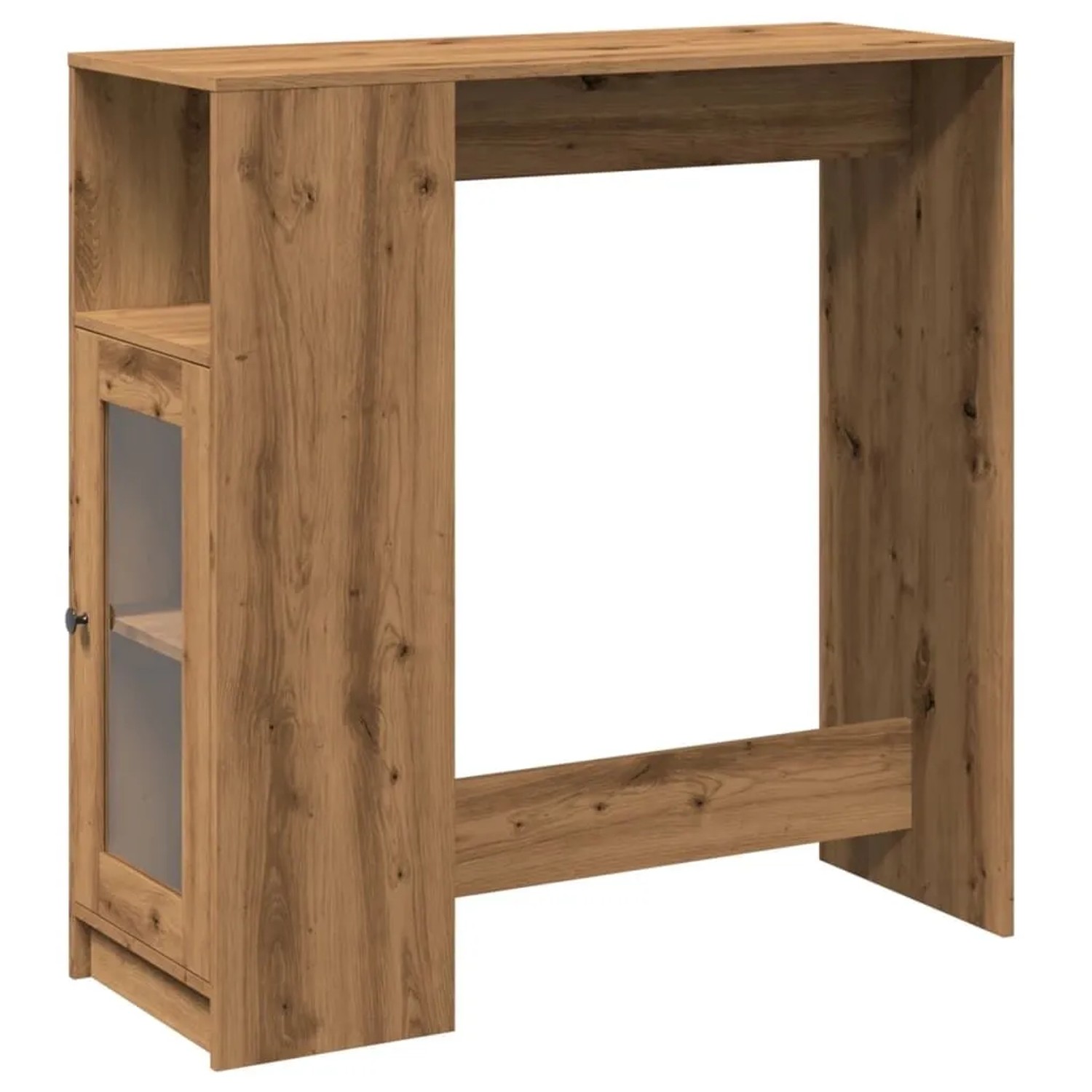 vidaXL Bartisch mit Regal Artisan-Eiche 101x40x103,5 cm Holzwerkstoff 85437 günstig online kaufen