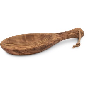 Petromax Griffschale aus Olivenholz, 25 cm, für Grillutensilien. Handgefertigte Schale mit Lederband.