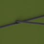 Detailaufnahme: Kiwi-farbener Doppler Ampelschirm (210x210 cm) mit grauen Streben.