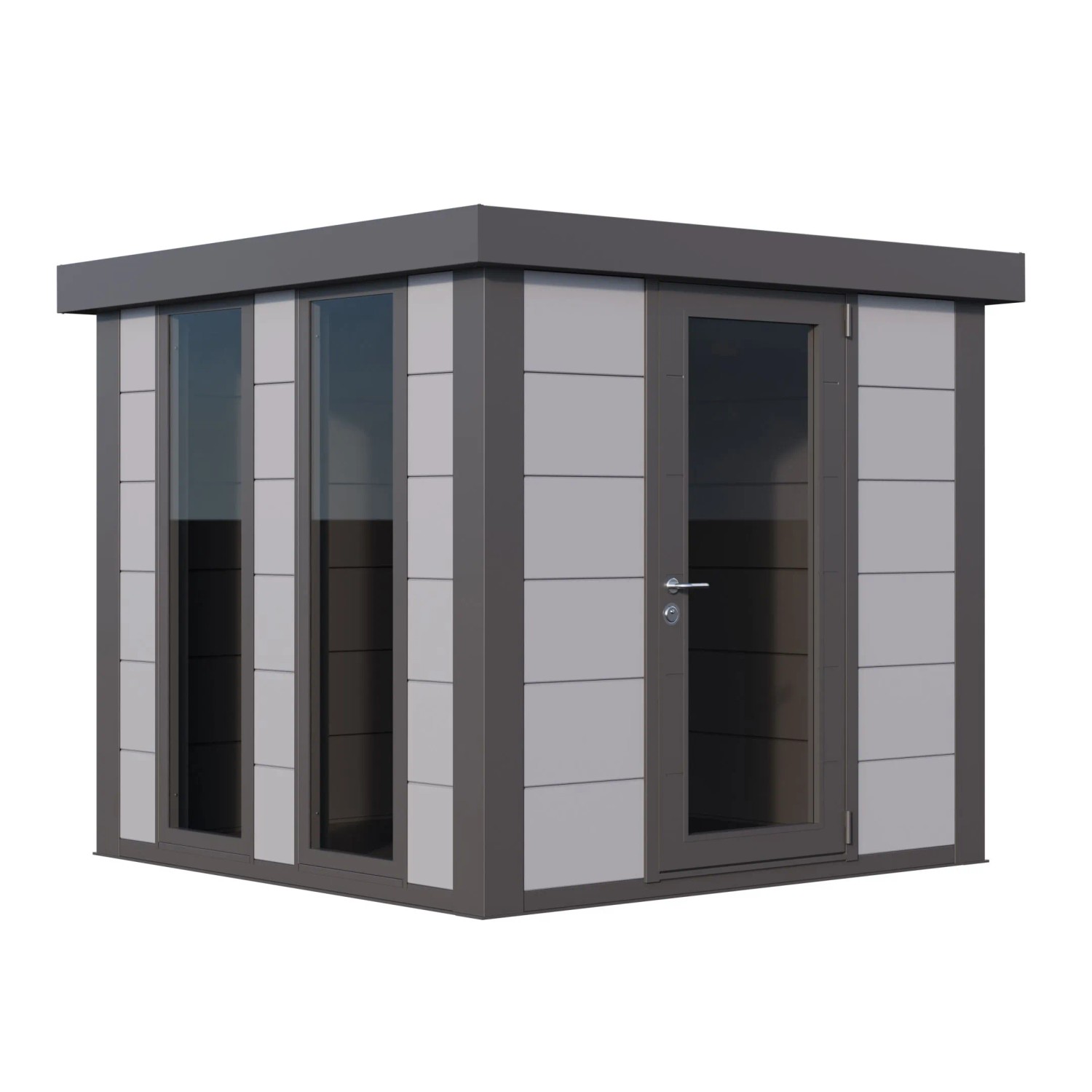 Gerätehaus Luminato 2424 Hellgrau 238 cm x 238 cm günstig online kaufen