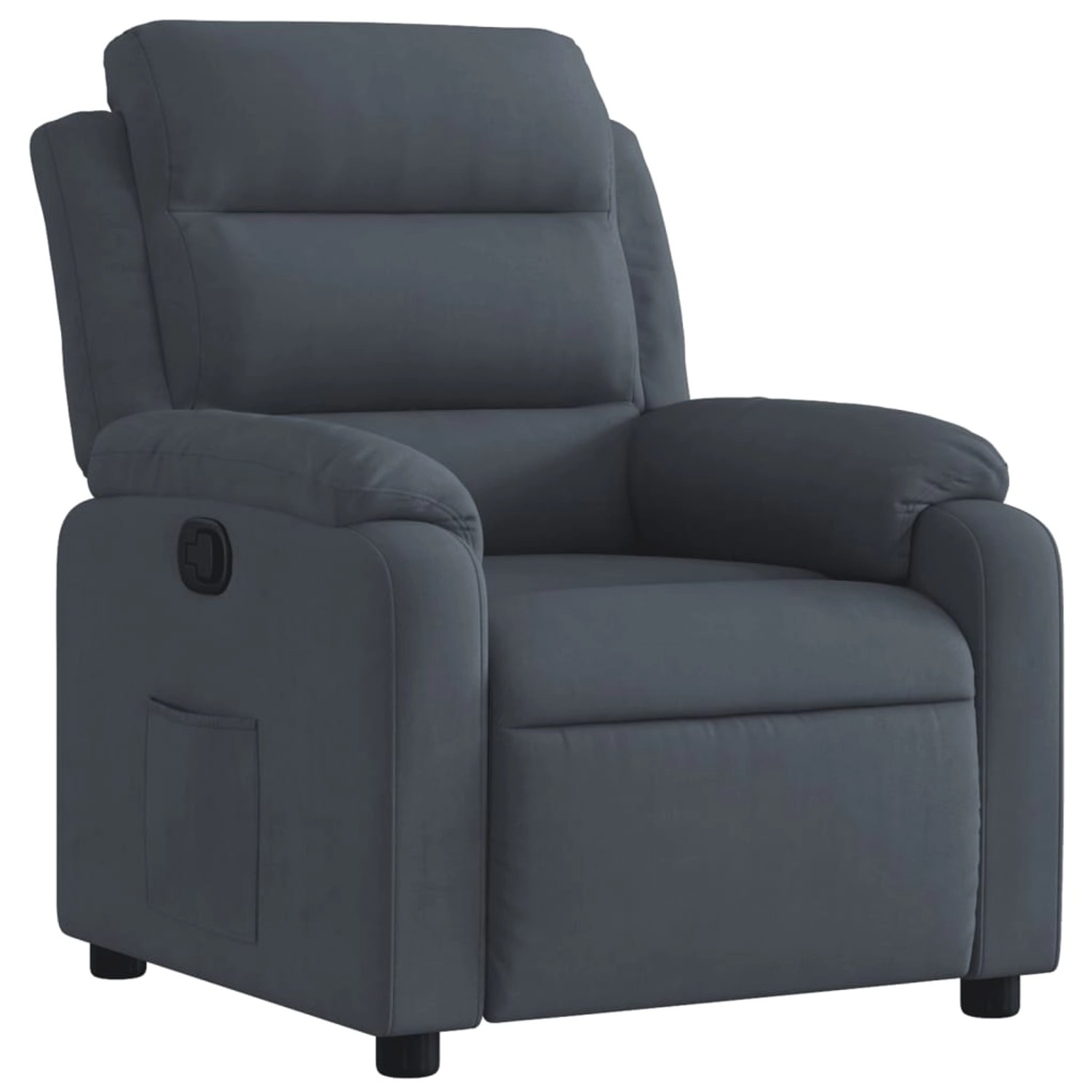 vidaXL Relaxsessel Dunkelgrau Samt 373501 günstig online kaufen