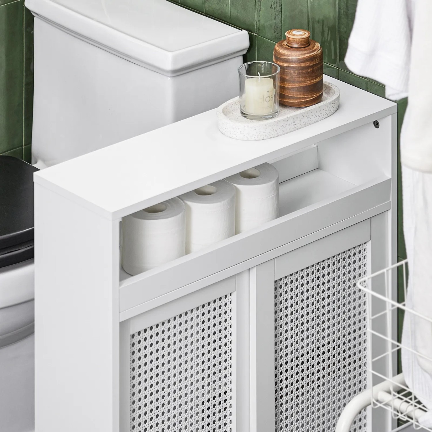 SoBuy Nischenregal BZR119-W 20 cm breit mit Rollen kaufen bei OBI