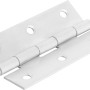 Weißes, schmale Scharnier, 80x42 mm, pulverbeschichtet, für Innentüren und Möbel.