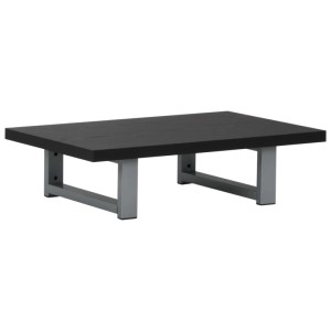 vidaXL Badmöbel-Set, schwarz: Wandregal mit Keramik-Waschbecken, ovale Form.