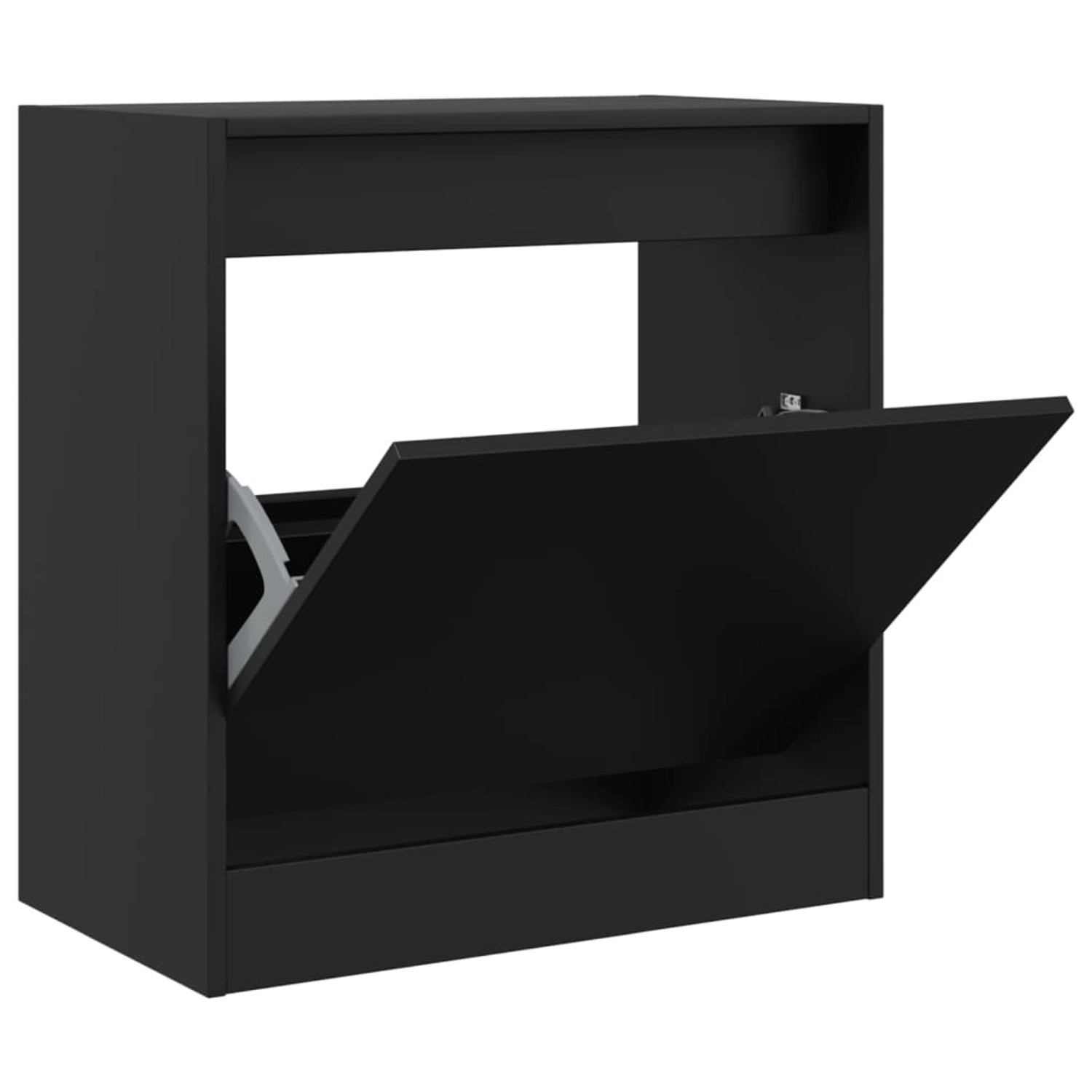 vidaXL Schuhschrank Schwarz 60x34x63,5 cm Holzwerkstoff 839939 günstig online kaufen