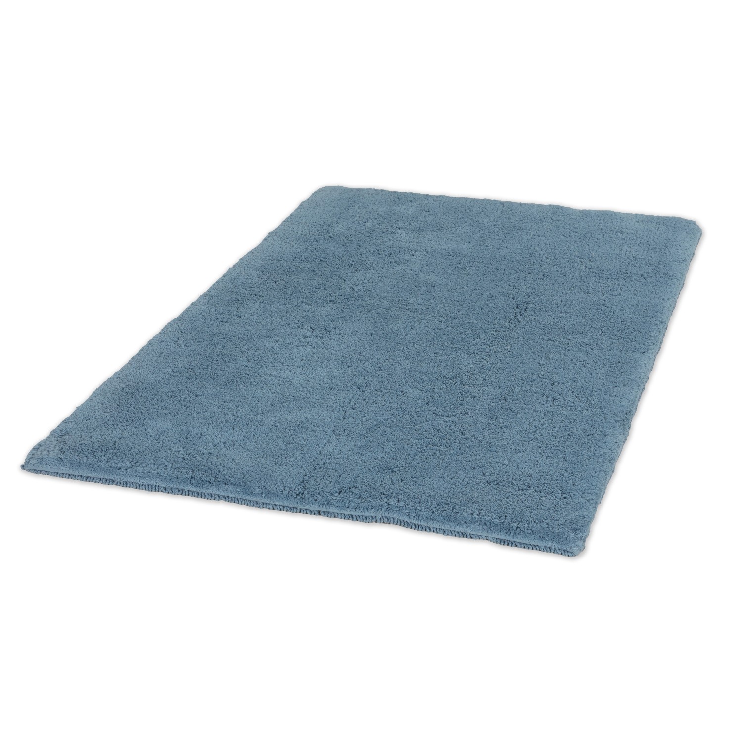Schöner Wohnen Badteppich Bahamas, 60x90 cm, uni hellblau. Weicher Badvorleger für das Badezimmer.