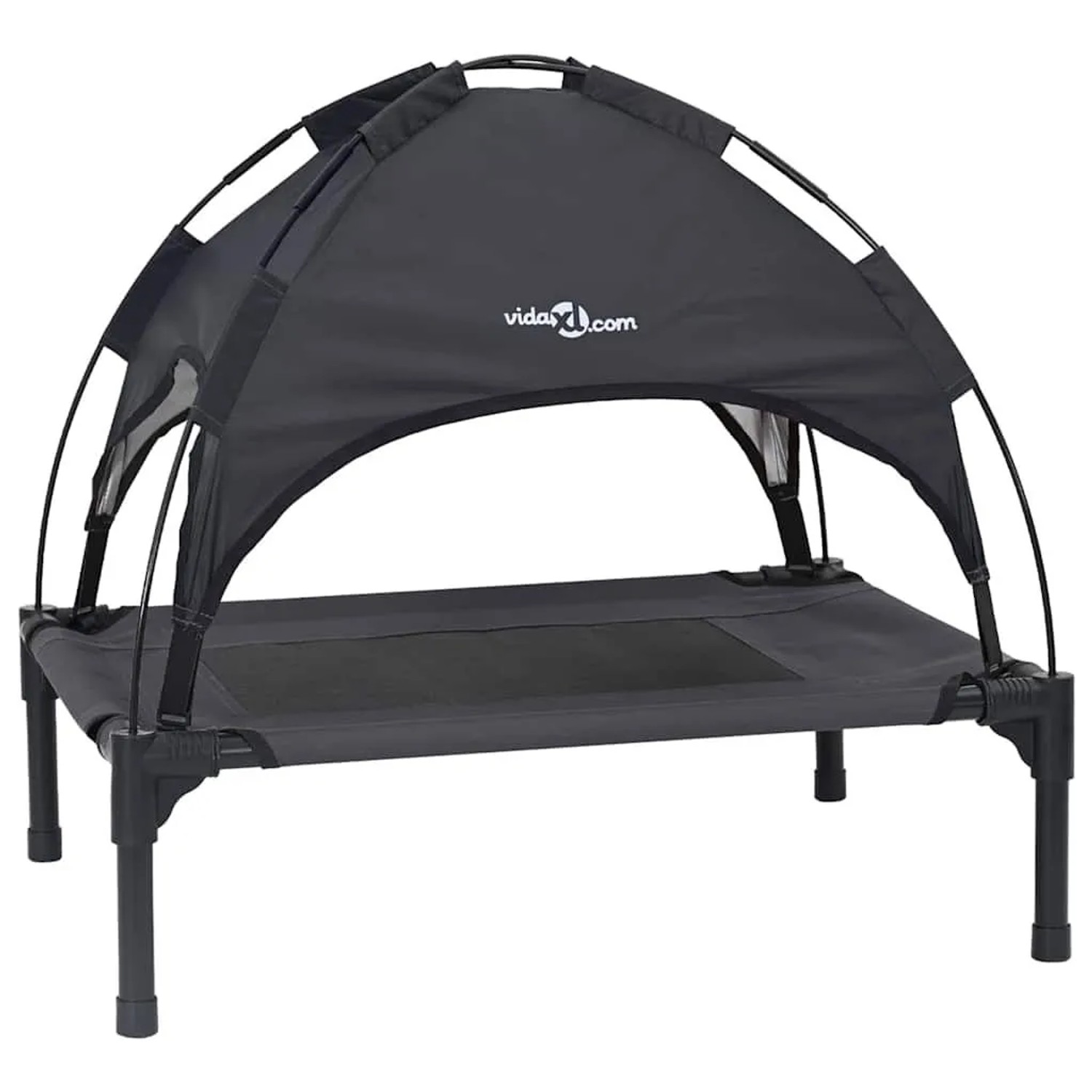 vidaXL Hundebett Schwarz 62 x 48 x 61 cm Stahl 42008165