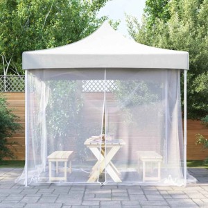 vidaXL Moskitonetz für den Außenbereich 220 Maschen Weiß 300 x 300 x 200 cm 4010037