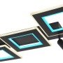 Moderne, dimmbare LED-Deckenleuchte Marian, 2-flammig, schwarz matt mit RGB-Farbwechsler.