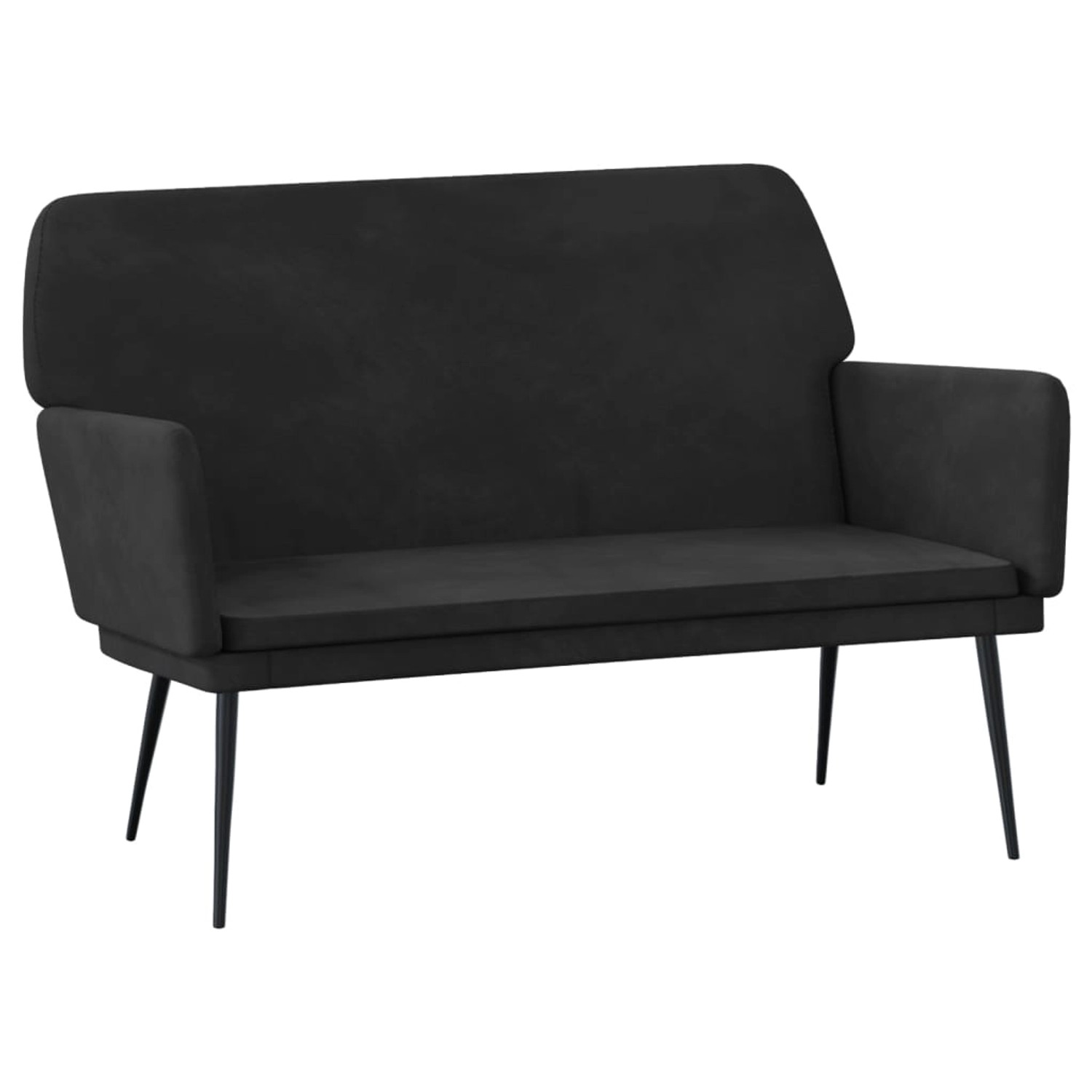 vidaXL Sitzbank Schwarz 108x79x79 cm Samt 351387 günstig online kaufen