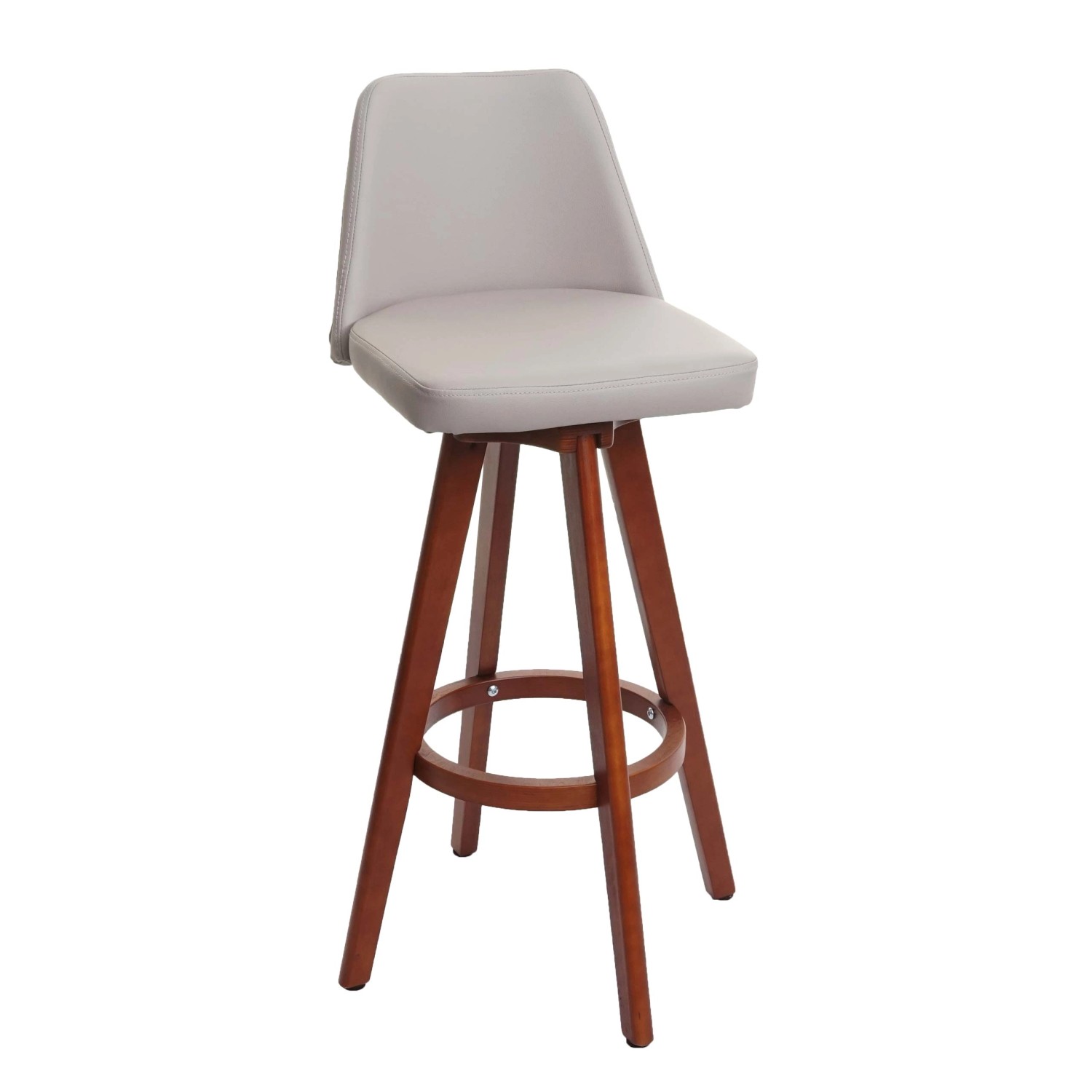 PROREGAL Barhocker Drehbar Mit Lehne Sitzhöhe 72cm Holz Kunstleder Drehbar günstig online kaufen