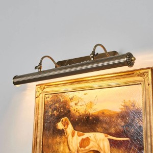 Wandleuchte Joely im Retro-Stil, bronze, 4-flammig, zur Beleuchtung von Bildern und Wohnräumen.