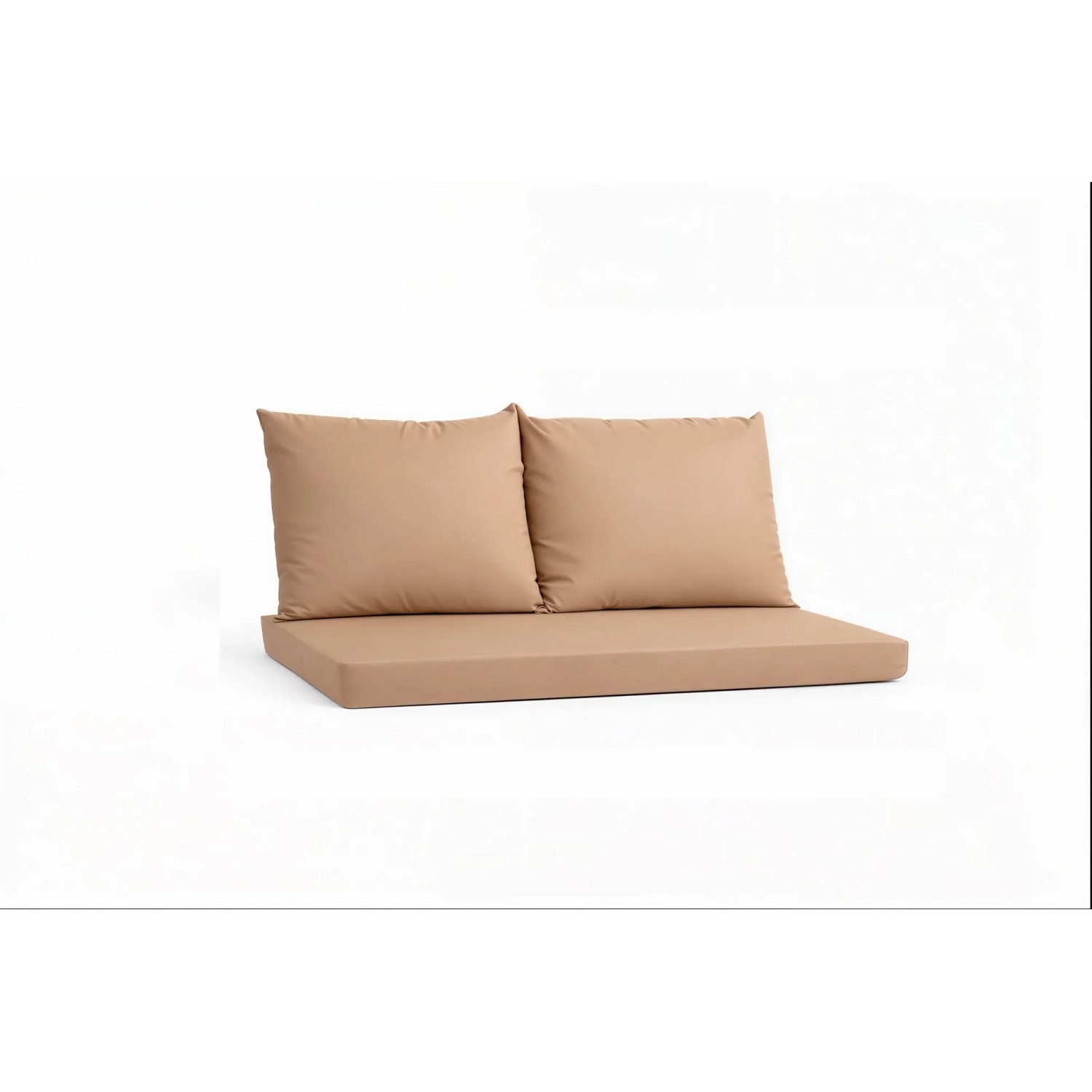 Setgarden Triple Outdoor Palettenkissen Set 120x40x10cm Sitzkissen + Rückenkissen 2x60x50cm 1tlg Beige